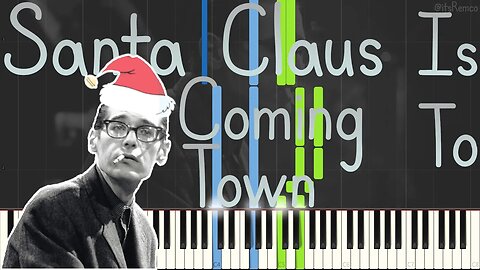 Bill Evans - Santa Claus Is Coming To Town 1987 Live (Solo Jazz Piano Synthesia) [Christmas Jazz 🎅🏻]