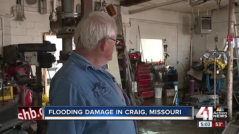 Floodwaters slowly recede in Craig, MO; residents assess damage