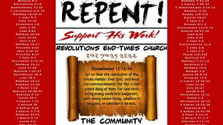 You Foolish People need to (BE QUIET) (Or you'll be damned!) REPENT &FAST Matthew 10:40 John 5:40-43