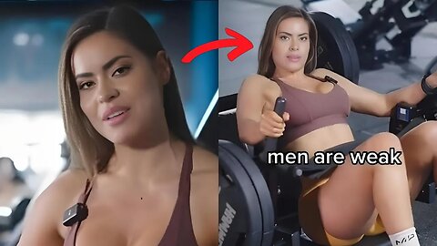Delusional Female Fitness Influencer Says Men Are WEAK