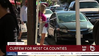 Curfew for San Diego County, most California counties issued