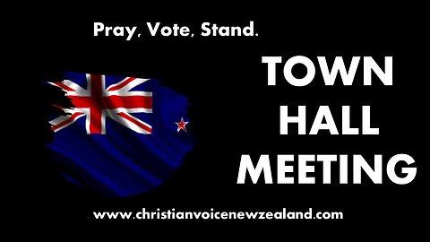 Town Hall Meeting (September) Pray, Vote, Stand; What sort of country ought we be