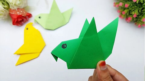 How to Make Paper Bird | Origami Bird Making | Easy Paper Crafts Step by Step