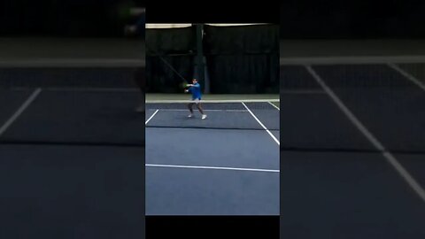 tennis ball gets stuck in racquet fail #shortvideo #sports #funny #tennis #fail