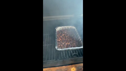 Maple Bourbon Smoked Pecans!