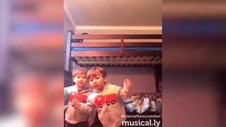 "Twin Toddlers Rap Like Pros"