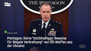 Pentagon: Keine "stichhaltigen Beweise für illegale Verbreitung" von US-Waffen aus der Ukraine