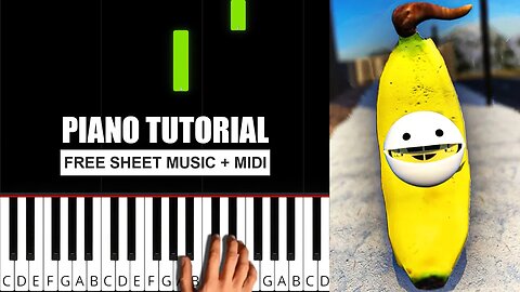 Otamatone Banana Cat by TheRealSullyG - (BEGINNER) Piano Tutorial