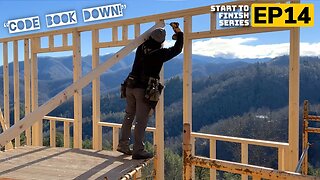 Ceiling and Wall Framing | Building A Mountain Cabin EP14