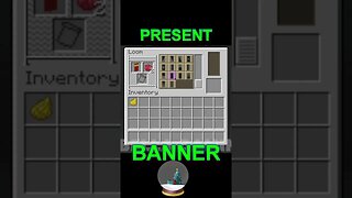 How To Make a Christmas Present On a Banner | Minecraft Tutorial