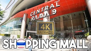 Central Rama 9 Shopping Mall in Bangkok (4k Walking Tour)