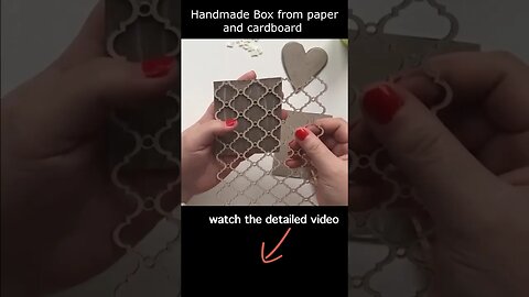DIY Handmade Box from paper and cardboard | Cardboard idea | Tea-chest