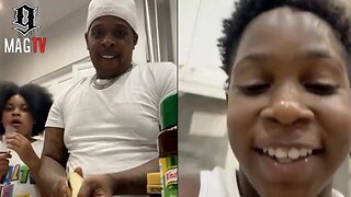 Finesse2Tymes Attempts To Cook On Live & Son Fng King Steals His Phone! 🤣