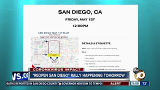 "ReOpen San Diego" rally planned for Friday in Downtown