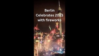New year's 2023: Berlin welcomes new year with Fireworks#shorts