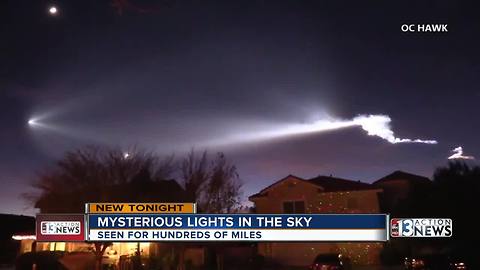 Nevadans spot mysterious lights in the sky