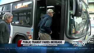 Some public transit fares increasing in January
