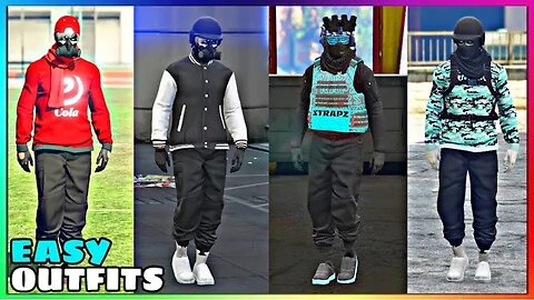 Top 4 Best Easy To Make Male Tryhard Black Jogger Outfits #6 (GTA Online)