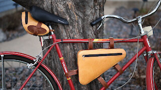 Leather Bike Bags (2 of 2 Center-Mounted Bag)