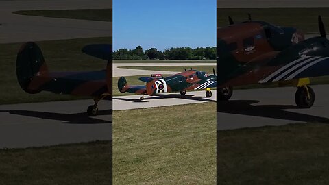 DC3 and C45s taxi before airshow #oshkosh