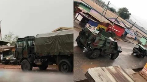 Soldiers Turn Ashaiman into fire Over Murder of Their Colleague, Residents Being Brutalised