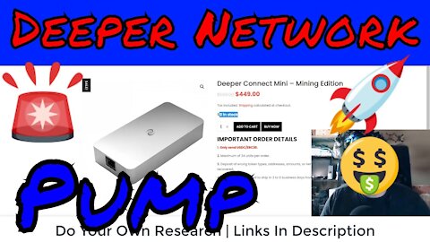 💥 #Deeper Network Pump 🦑 Start Mining #DPR Now🦞