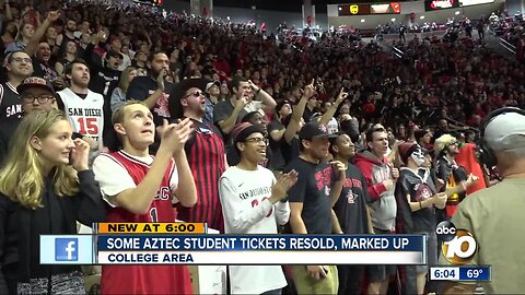 Some Aztec student tickets being resold