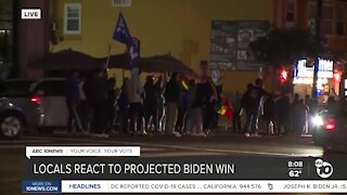San Diego locals react to Biden/Harris projected win