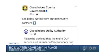 Okeechobee County issues precautionary boil water notice