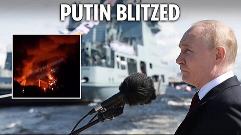 Ukrainian kamikaze drone blitz humiliates Putin as Russia stages 'show of strength' Navy Day parade