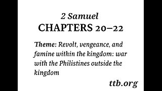 2 Samuel Chapter 20-22 (Bible Study)