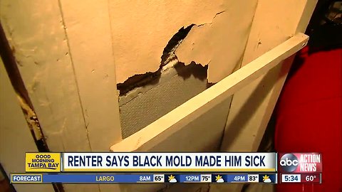 Man gets sick from mold at St. Pete rental home