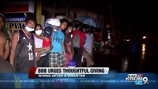 BBB urges thoughtful giving