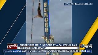 Man stuck on bungee ride in California