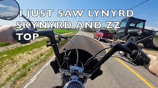 Harley motorcycle vlog/ I just saw lynryd Skynyrd and ZZ Top