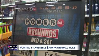 Pontiac store sells $70M Powerball ticket