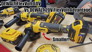 DEWALT 20V FlexVolt Advantage 4-1/2" - 5" Paddle Switch Angle Grinder DCG416 Vs DCG418 Review