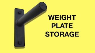 Wall Mounted Weight Plate Storage Rack (Garage Gym Setup)