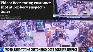 Michigan: Beer-toting customer shot at robbery suspect 7 times