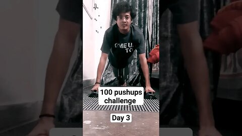 100 pushups challenge Day3 (64/100)#youtubeshorts #75hardchallenge #vlog #shortsviral #gymmotivation