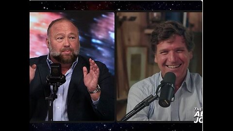 Tucker Carlson to Alex Jones: "The archaeological or geological record is fake!"
