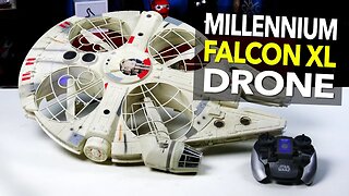 Air Hogs Millennium Falcon XL Drone Unboxing and First Flight