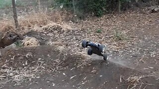 having fun on backyard course