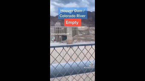 Hoover dam dry as a bone