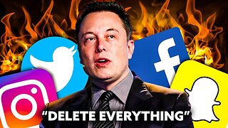 Elon Musk DELETE Your Social Media RIGHT NOW! - Here's Why!