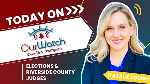 Natalie Lough wants your vote! Pastor Tim Thompson interviews her today on Our Watch.