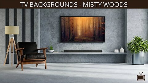 TV Background Misty Woods Screensaver TV Art Single Slide / No Sound