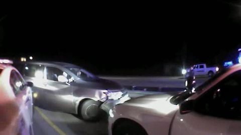 Police bodycam video shows intense moments after Indiana officer crashes into van of man who kidnapped 2-year-old