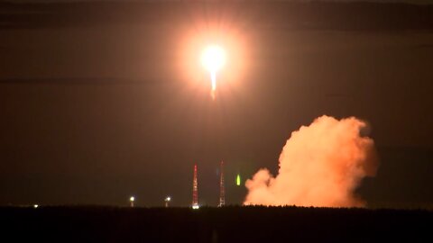 Launch of a Soyuz-2.1v carrying a payload for the Russian Defence Ministry
