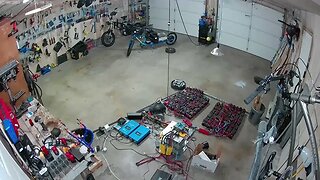 3 Robots Vacuuming Garage To Smooth Jazz